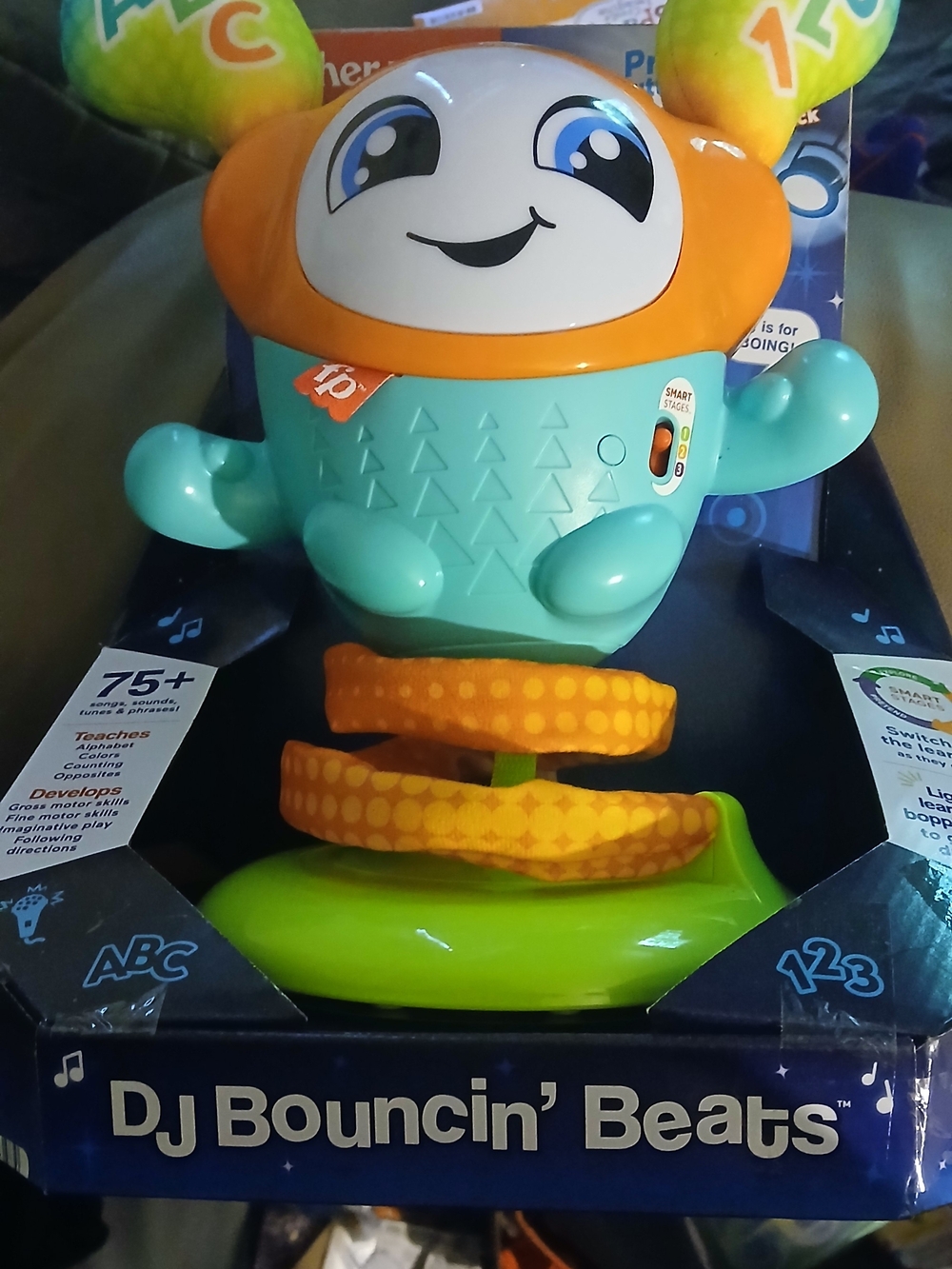 Fisher-Price DJ Bouncin' Beats Toy - Teal, Orange & Lime